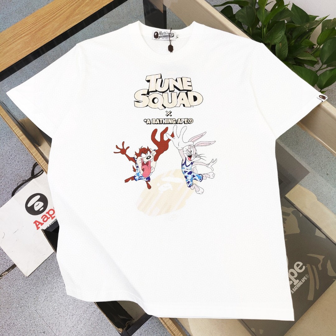 BAPE X Space Jam Co branded T-shirt - MAXLUXES